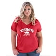 thumbnail image 1 of Normal is Boring - Women's Plus Size V-neck T-Shirt, up to Size 28 - National Park Yosemite, 1 of 5
