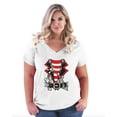 thumbnail image 1 of Normal is Boring - Women's Plus Size V-neck T-Shirt, up to Size 28 - Pirate Costume, 1 of 5