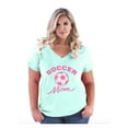 thumbnail image 1 of Normal is Boring - Women's Plus Size V-neck T-Shirt, up to Size 28 - Soccer Mom, 1 of 4