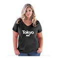thumbnail image 1 of NIB - Women's Plus Size V-neck T-Shirt - Tokyo, 1 of 3