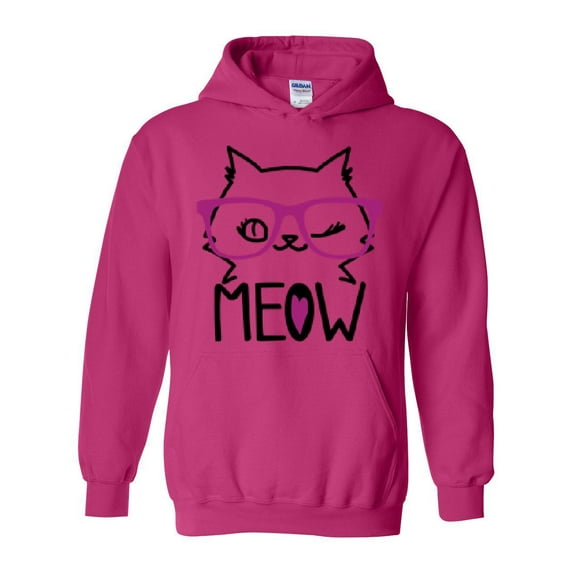 NIB - Women's Plus Sweatshirts and Hoodies - Meow Cute Cat Kitty