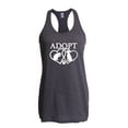 thumbnail image 1 of Normal is Boring - Women's Racerback Tank Top, up to Women Size 2XL - Adopt Animal Rescue, 1 of 2