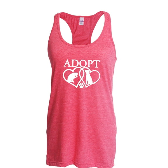 NIB - Women's Racerback Tank Top - Adopt Animal Rescue