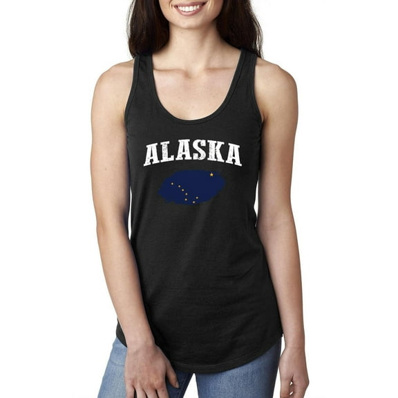 NIB - Women's Racerback Tank Top - Alaska Flag