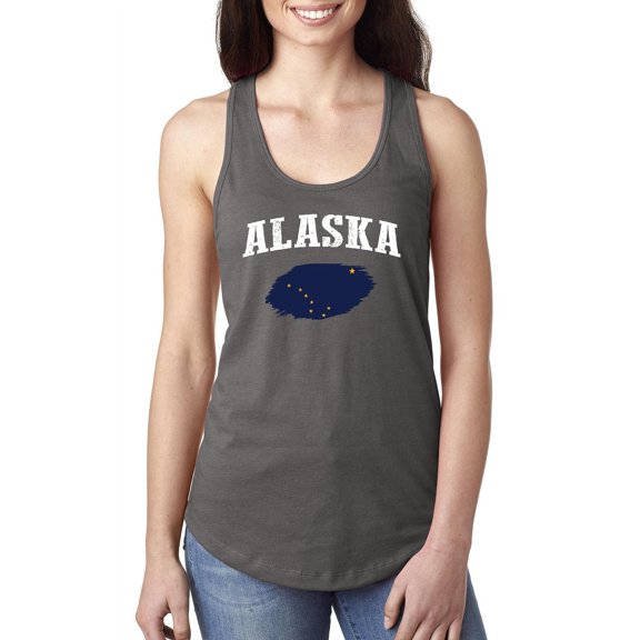 Normal is Boring - Women's Racerback Tank Top, up to Women Size 2XL - Alaska Flag