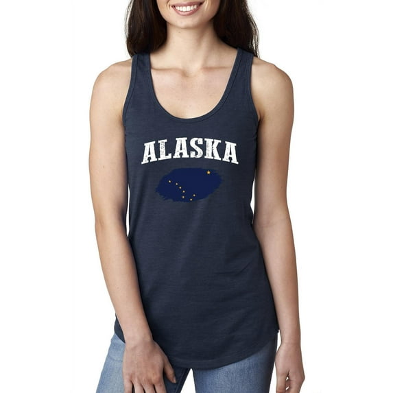 NIB - Women's Racerback Tank Top - Alaska Flag