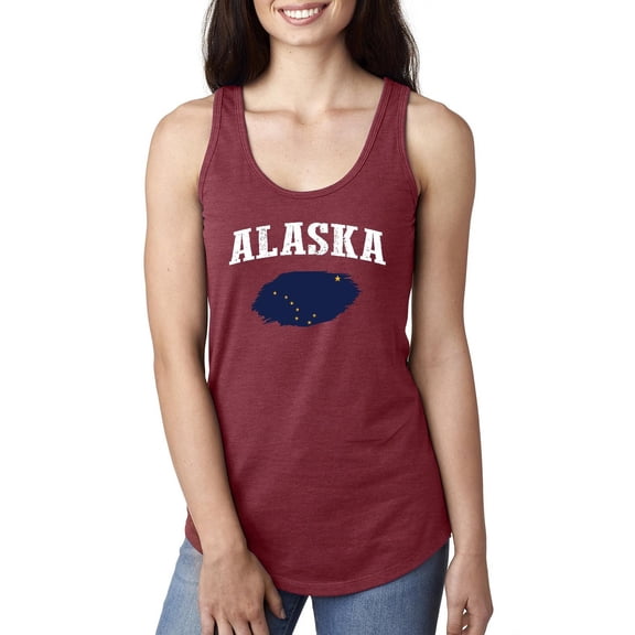 NIB - Women's Racerback Tank Top - Alaska Flag