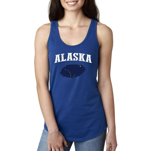 Normal is Boring - Women's Racerback Tank Top, up to Women Size 2XL - Alaska Flag
