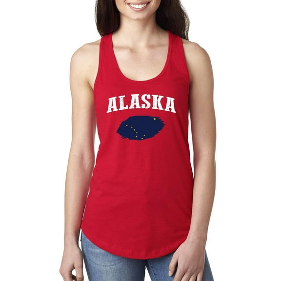 Normal is Boring - Women's Racerback Tank Top, up to Women Size 2XL - Alaska Flag