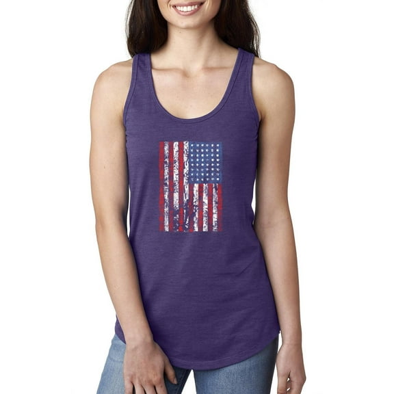Normal is Boring - Women's Racerback Tank Top, up to Women Size 2XL - American Flag 4th of July