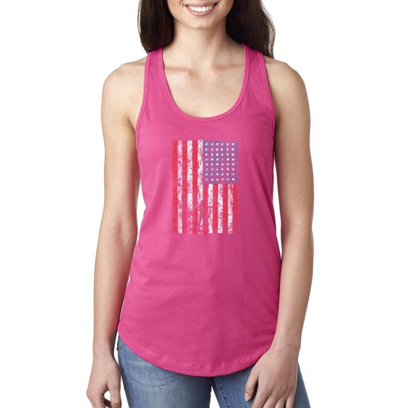 NIB - Women's Racerback Tank Top - American Flag 4th of July