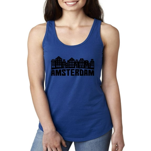 Normal is Boring - Women's Racerback Tank Top, up to Women Size 2XL - Amsterdam