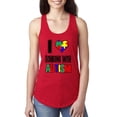 thumbnail image 1 of Normal is Boring - Women's Racerback Tank Top, up to Women Size 2XL - Autism Awareness, 1 of 5