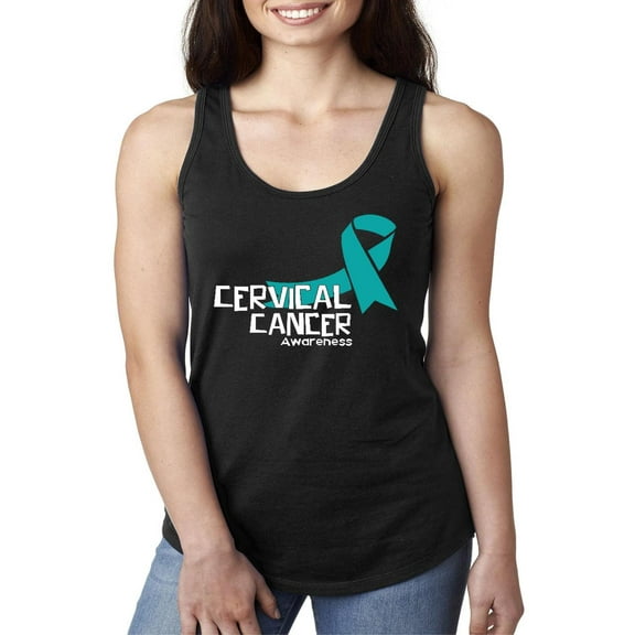 Normal is Boring - Women's Racerback Tank Top, up to Women Size 2XL - Cervical Cancer