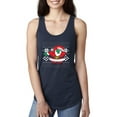 thumbnail image 1 of Normal is Boring - Women's Racerback Tank Top, up to Women Size 2XL - Christmas Dancing Santa, 1 of 5