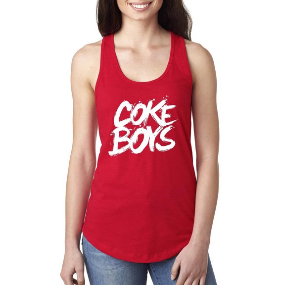Normal is Boring - Women's Racerback Tank Top, up to Women Size 2XL - Coke Boys