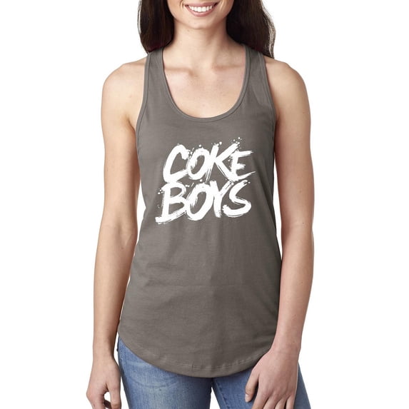 Normal is Boring - Women's Racerback Tank Top, up to Women Size 2XL - Coke Boys