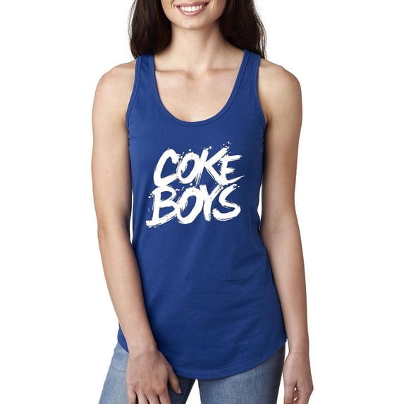 Normal is Boring - Women's Racerback Tank Top, up to Women Size 2XL - Coke Boys