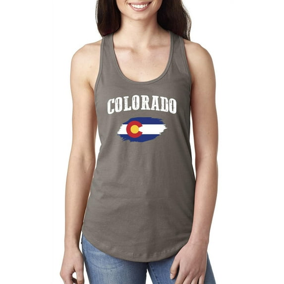 Normal is Boring - Women's Racerback Tank Top, up to Women Size 2XL - Colorado Flag