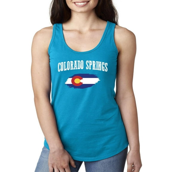 Normal is Boring - Women's Racerback Tank Top, up to Women Size 2XL - Colorado Springs