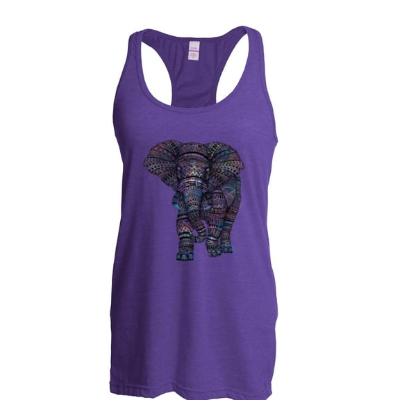 Normal is Boring - Women's Racerback Tank Top, up to Women Size 2XL - Elephant