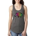 thumbnail image 1 of Normal is Boring - Women's Racerback Tank Top, up to Women Size 2XL - Elephant, 1 of 5