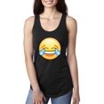 thumbnail image 1 of NIB - Women's Racerback Tank Top - Emoji Laughing Tears, 1 of 5