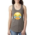 thumbnail image 1 of Normal is Boring - Women's Racerback Tank Top, up to Women Size 2XL - Emoji Laughing Tears, 1 of 5
