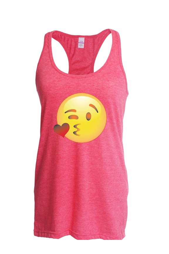 - Women's Racerback Tank Top, up to Women Size 2XL - Emoji Laughing Tears