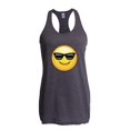 thumbnail image 1 of Normal is Boring - Women's Racerback Tank Top, up to Women Size 2XL - Emoji with Sunglasses, 1 of 2