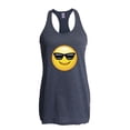 thumbnail image 1 of Normal is Boring - Women's Racerback Tank Top, up to Women Size 2XL - Emoji with Sunglasses, 1 of 2