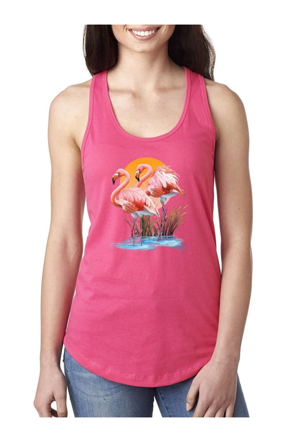 IWPF - Women's Racerback Tank Top - Flamingo