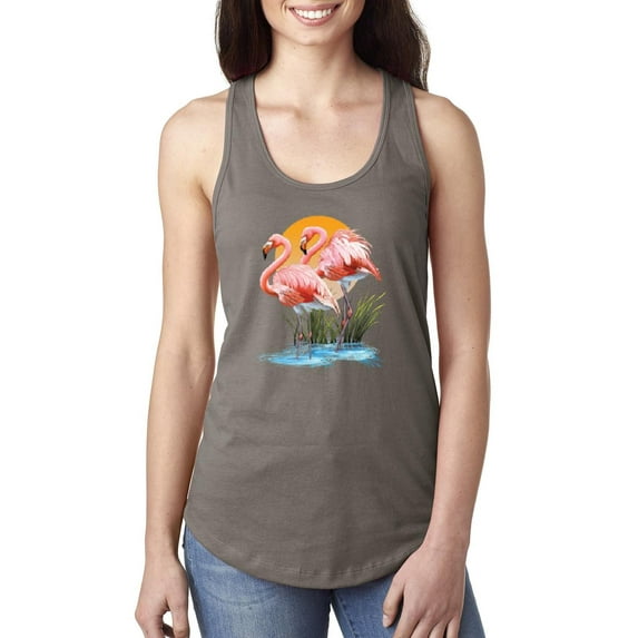NIB - Women's Racerback Tank Top - Flamingo