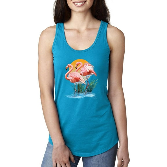 NIB - Women's Racerback Tank Top - Flamingo