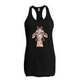 thumbnail image 1 of Normal is Boring - Women's Racerback Tank Top, up to Women Size 2XL - Giraffe, 1 of 5