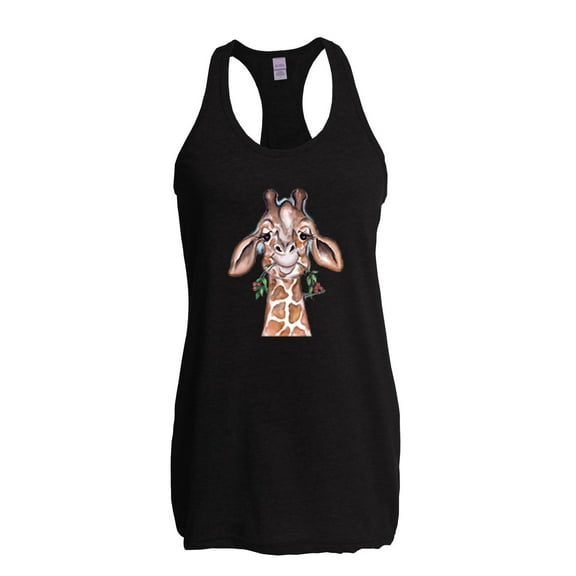 Normal is Boring - Women's Racerback Tank Top, up to Women Size 2XL - Giraffe