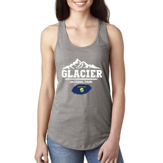 Normal is Boring - Women's Racerback Tank Top, up to Women Size 2XL - Glacier National Park