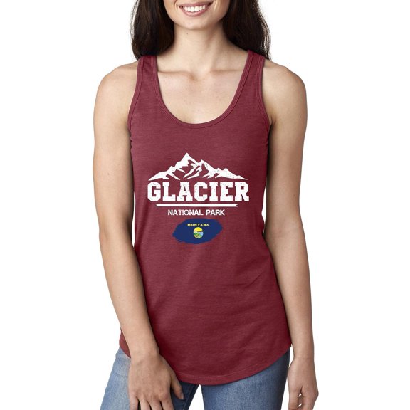 Normal is Boring - Women's Racerback Tank Top, up to Women Size 2XL - Glacier National Park