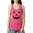 thumbnail image 1 of Normal is Boring - Women's Racerback Tank Top, up to Women Size 2XL - Halloween Costume Pumpkin Face, 1 of 5