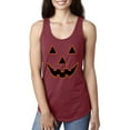 thumbnail image 1 of Normal is Boring - Women's Racerback Tank Top, up to Women Size 2XL - Halloween Costume Pumpkin Face, 1 of 5