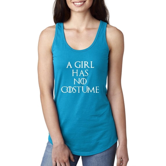 NIB - Women's Racerback Tank Top - Halloween Costume This Girl Has No Costume