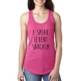 thumbnail image 1 of Normal is Boring - Women's Racerback Tank Top, up to Women Size 2XL - I Speak Fluent Sarcasm, 1 of 5