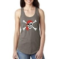thumbnail image 1 of Normal is Boring - Women's Racerback Tank Top, up to Women Size 2XL - Jolly Roger Skull & Crossbones, 1 of 5