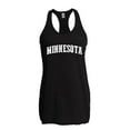 thumbnail image 1 of Normal is Boring - Women's Racerback Tank Top, up to Women Size 2XL - Minnesota, 1 of 5