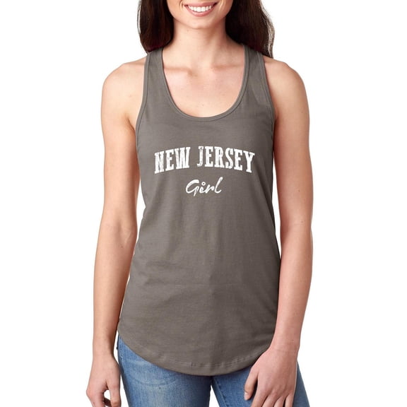 Normal is Boring - Women's Racerback Tank Top, up to Women Size 2XL - New Jersey Girl