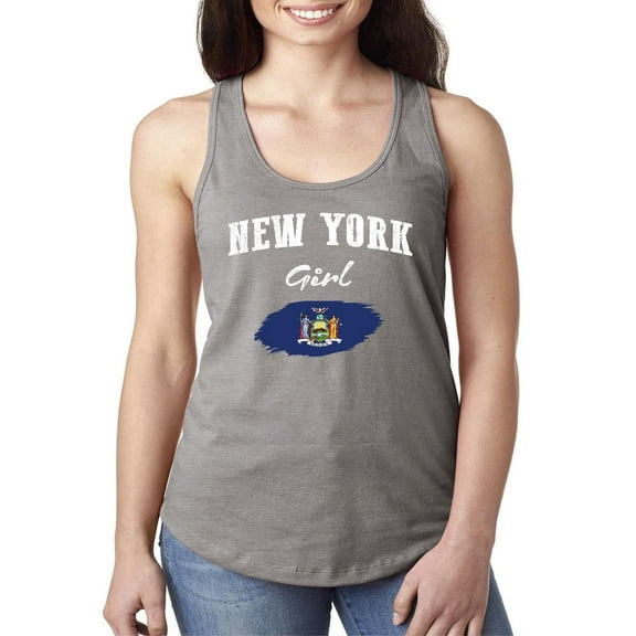 Normal is Boring - Women's Racerback Tank Top, up to Women Size 2XL - New York Girl