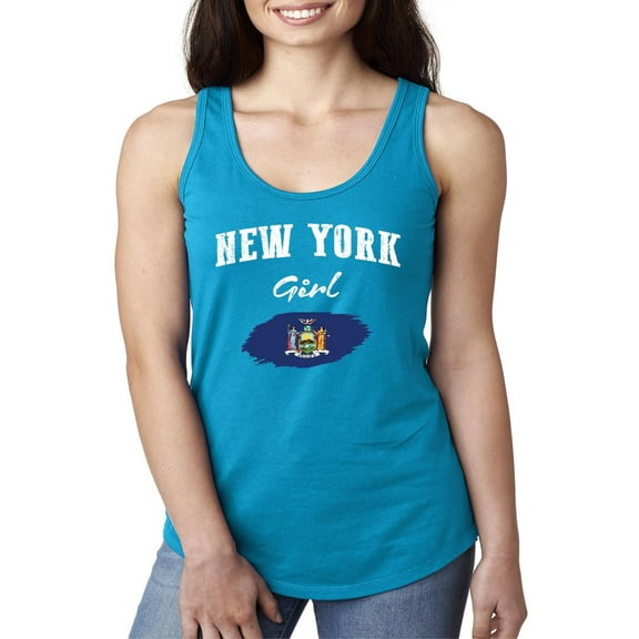Normal is Boring - Women's Racerback Tank Top, up to Women Size 2XL - New York Girl