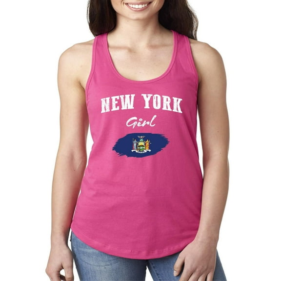 Normal is Boring - Women's Racerback Tank Top, up to Women Size 2XL - New York Girl