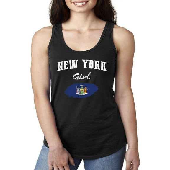 Normal is Boring - Women's Racerback Tank Top, up to Women Size 2XL - New York Girl