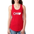 thumbnail image 1 of Normal is Boring - Women's Racerback Tank Top, up to Women Size 2XL - Ohio Map, 1 of 5